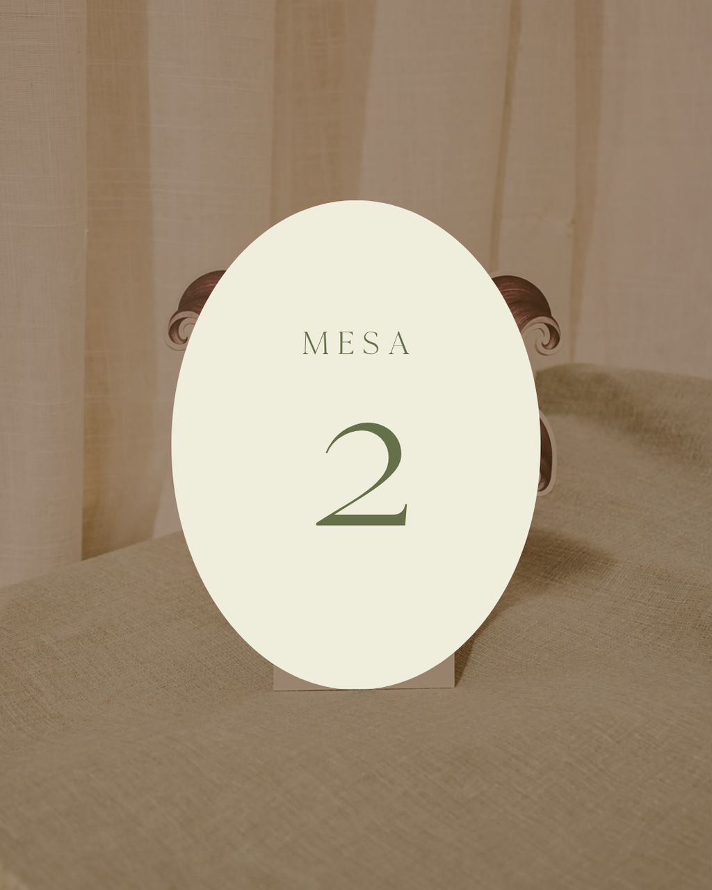 Table Number Papel con Corte