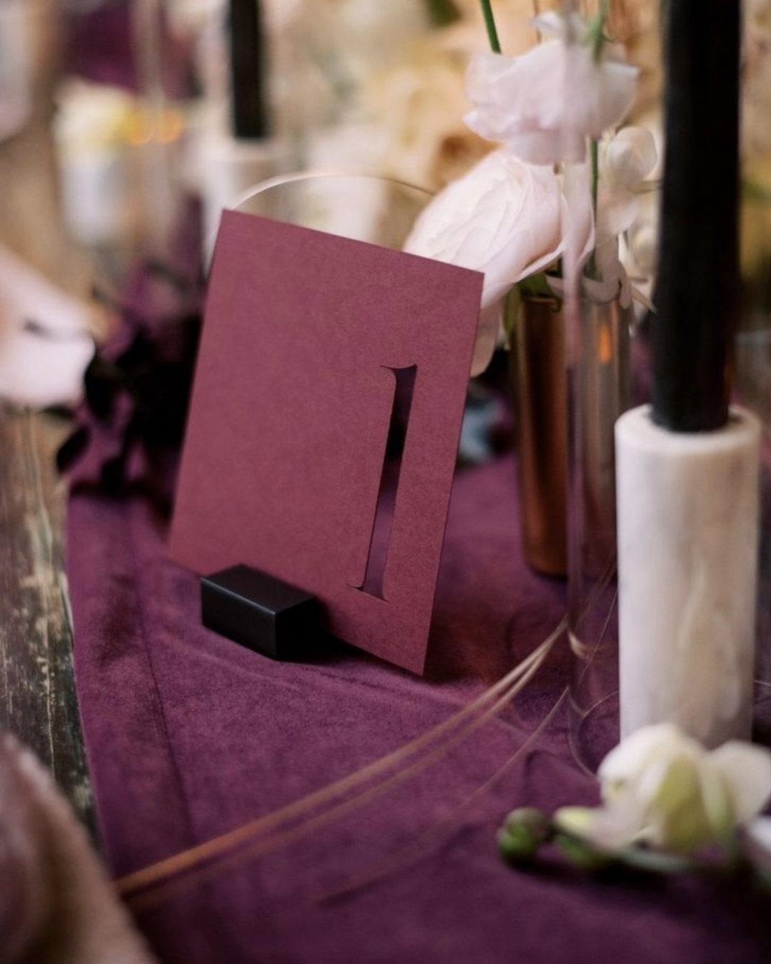 Table Number Papel con Corte
