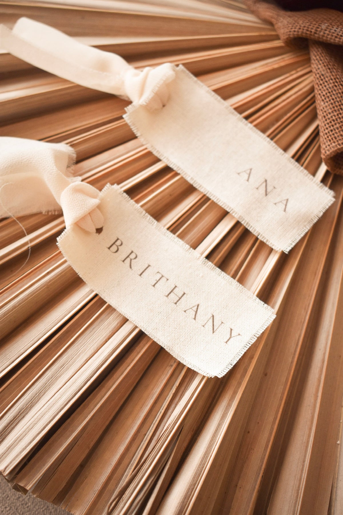 Name Tag en Tela