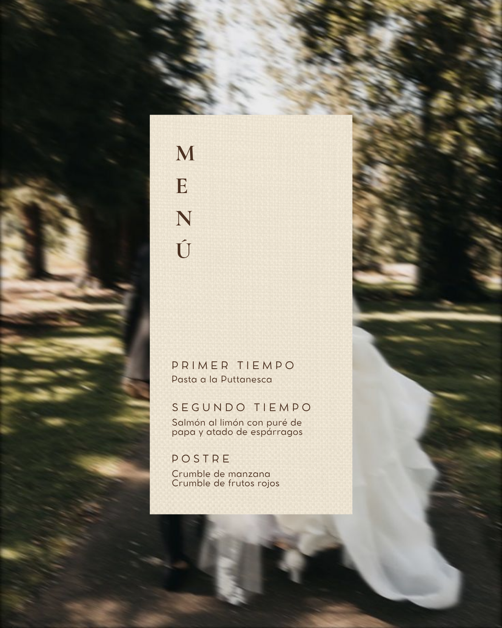 Cotton fabric menu