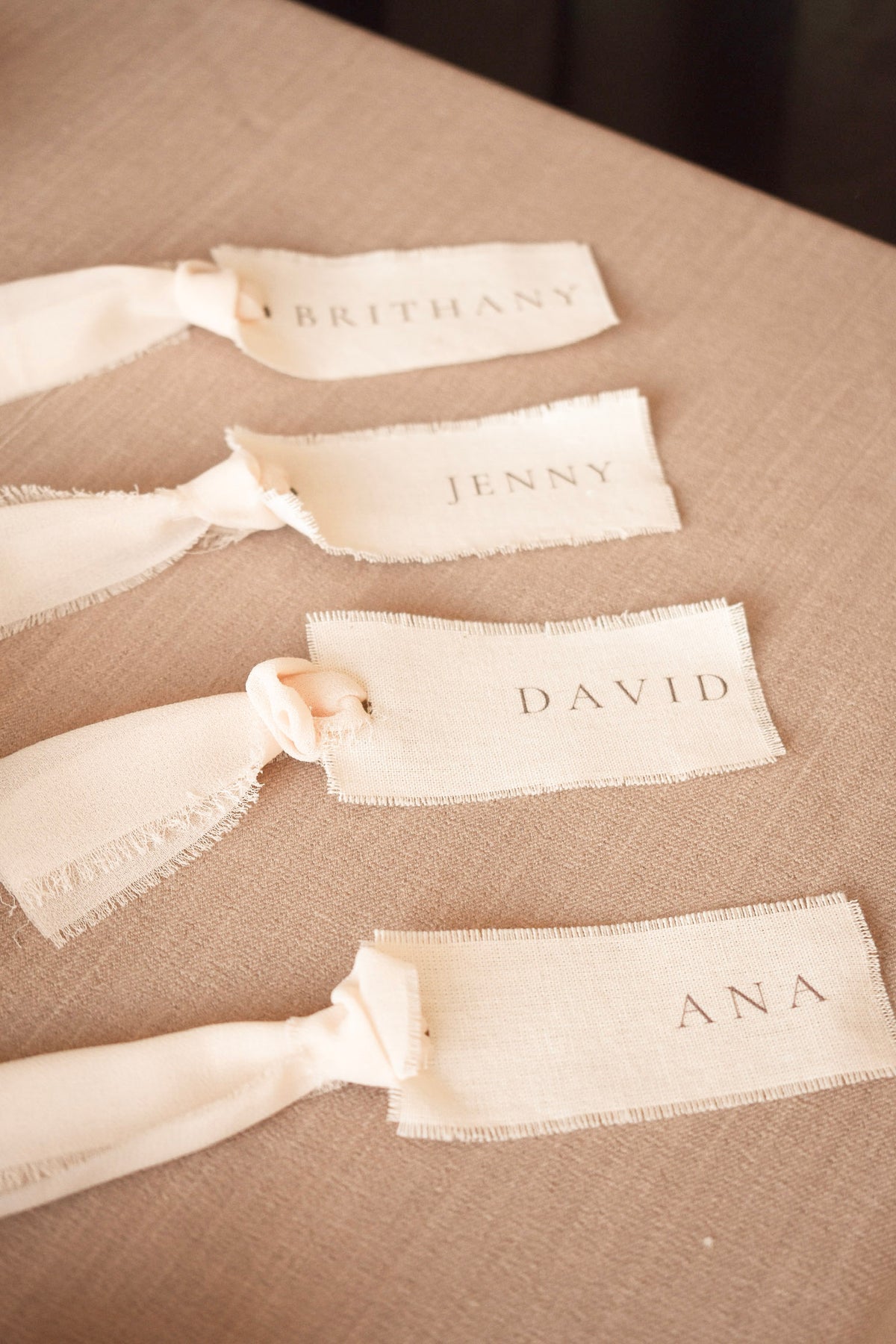 Name Tag en Tela