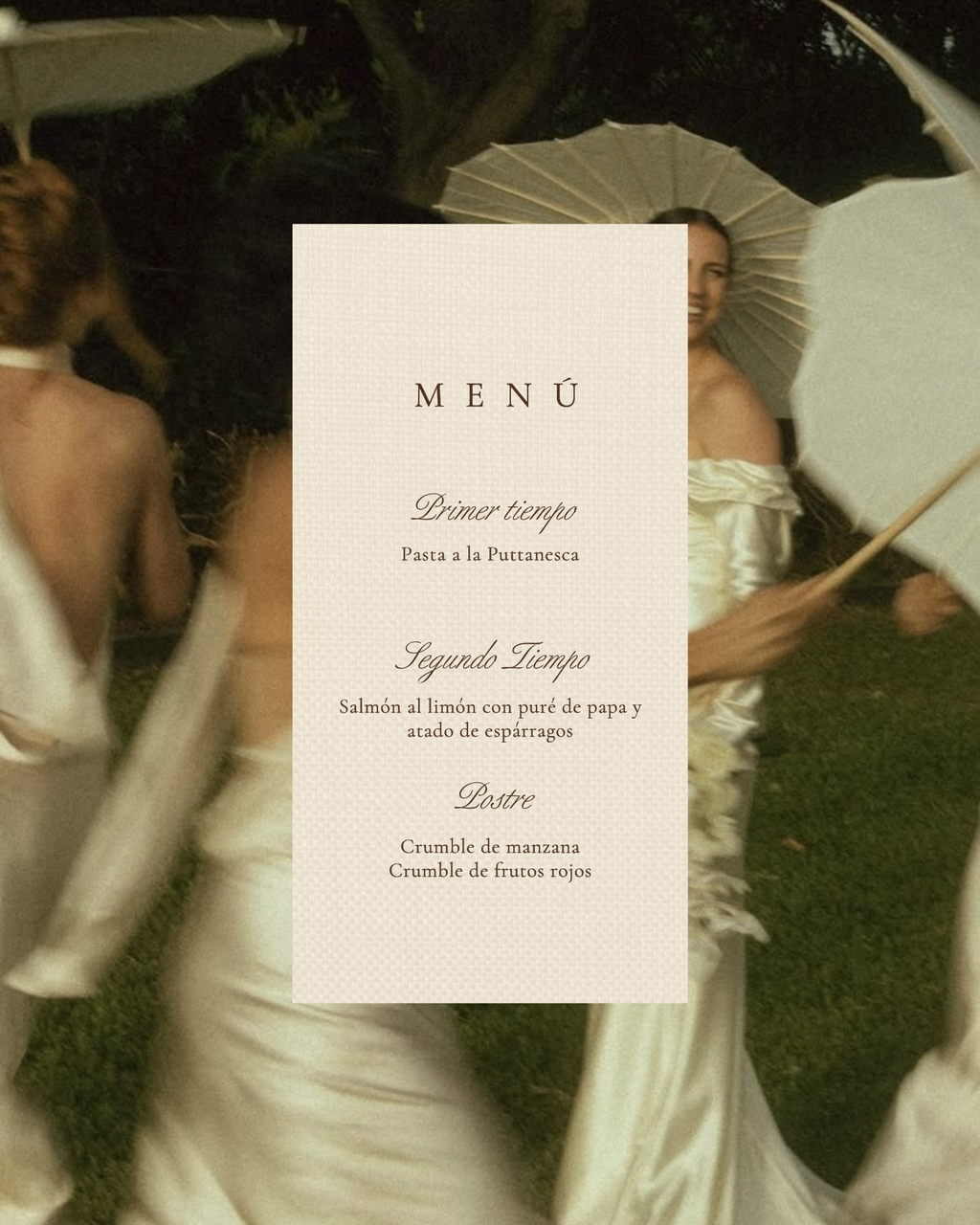 Cotton fabric menu