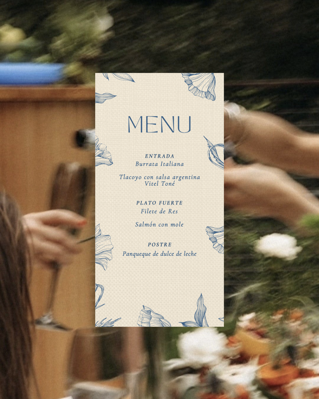 Cotton fabric menu