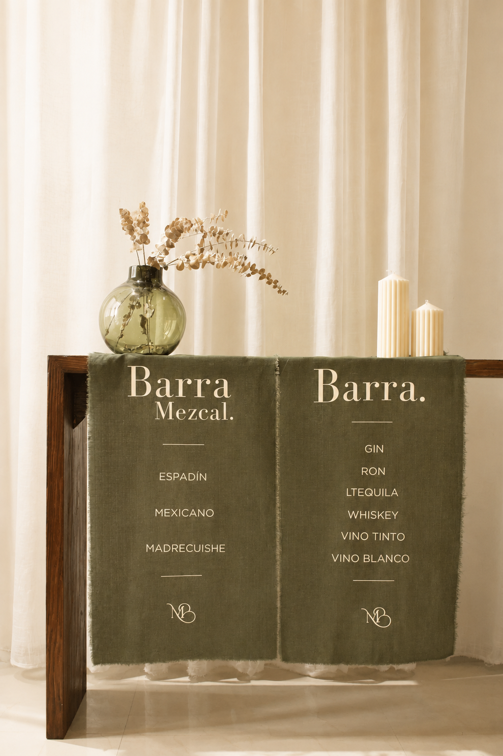 Banner de Bar en Tela