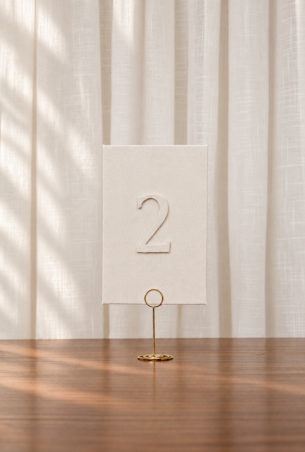 Table Number en Tela 3D