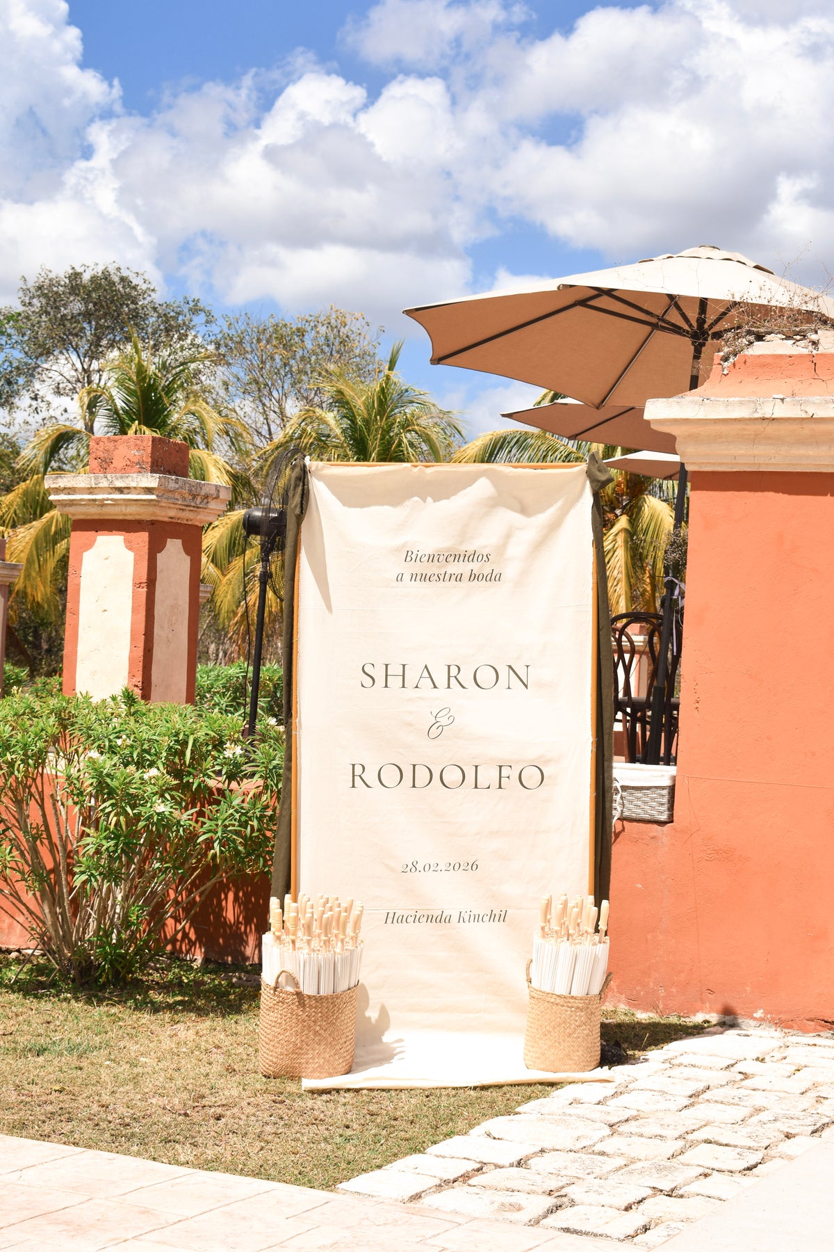 Banner de Bienvenida en Tela